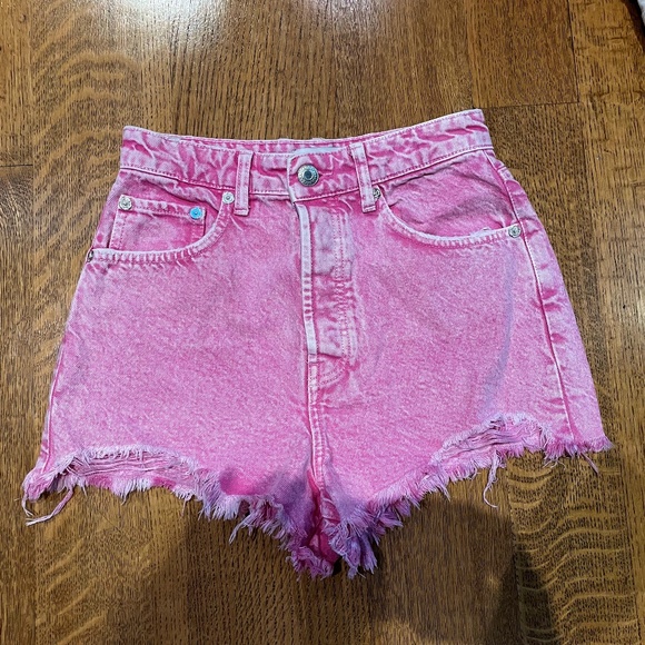Zara Pants - Zara PINK denim shorts- size 4-